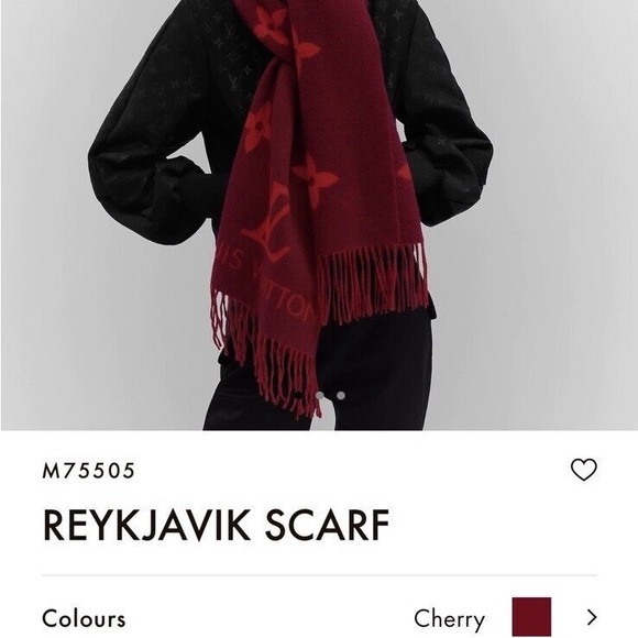 Louis Vuitton REYKJAVIK scarf (cherry) - Picture 3 of 5